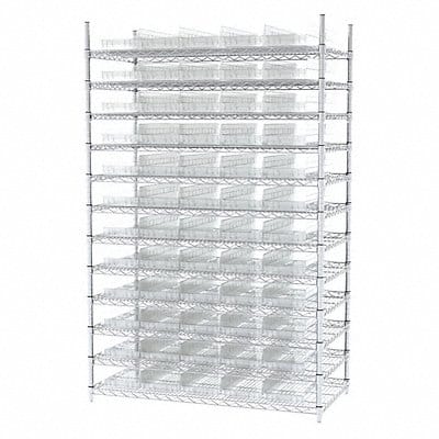 Bin Shlvng 24inx74inx48in Clear