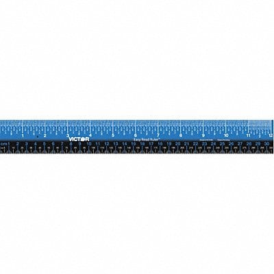 Ruler Inch Gloss Stainless Steel 12in.