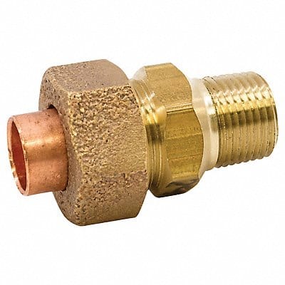 Union LL Cast Bronze 3/8 Tube CxMNPT