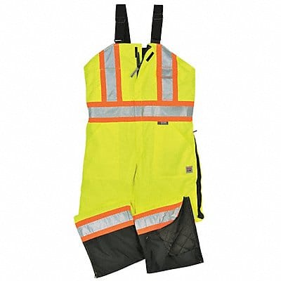 Hi-Vis Insulated Bibs Flo Green L