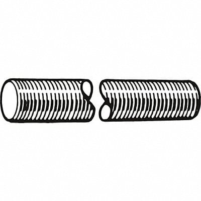 FlTdRd Znc Stl M12-1.75mm 1m 1PK