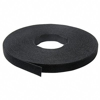 Hook-and-Loop Cable Tie Roll 75 ft Black