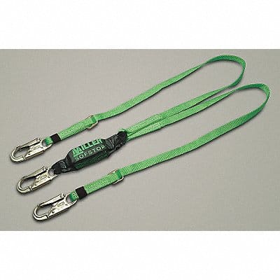 Shock-Absorbing Lanyard Green
