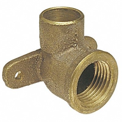 Drop Elbow 90 Deg LL Cast BRZ 1/2