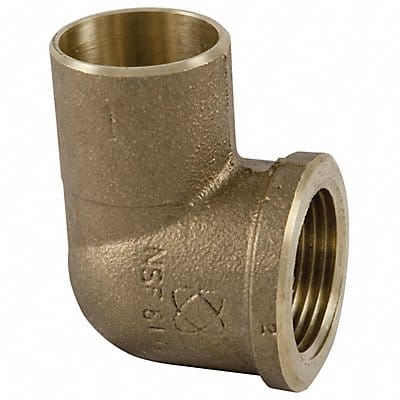 Reducing Elbow 90 Deg LL Cast BRZ 1/2
