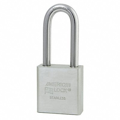 Keyed Padlock 3/4 in Rectangle Silver