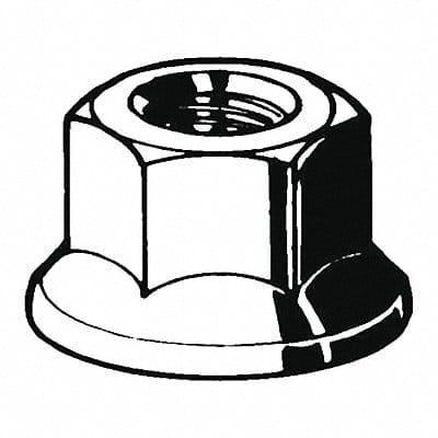 FlngNt Stl Zinc Plated 24x16mm 50PK