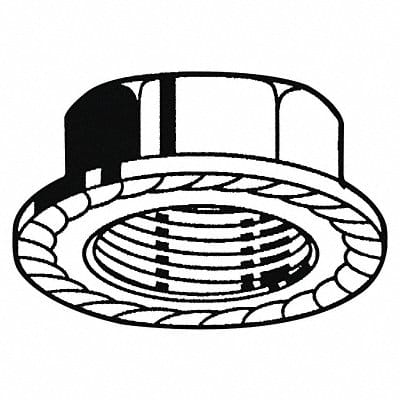 Flng LkNt Znc Stl M4-0.70 Class 8 100PK