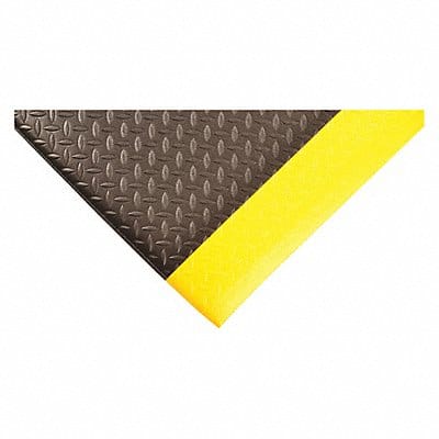 Antifatigue Mat Black YllwBrdr 4ftx60ft
