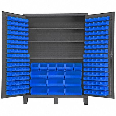 K4916 Bin Cabinet 84 x60 x24 Gray 185BlueBns