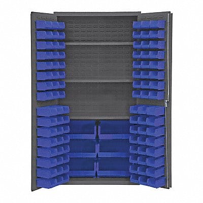 K4911 Bin Cabinet 72 x36 x24 Gray 102BlueBns