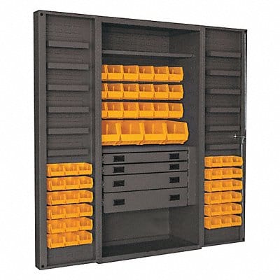 K4935 Bin Cabinet Gray 72 x36 x24 58YllwBns