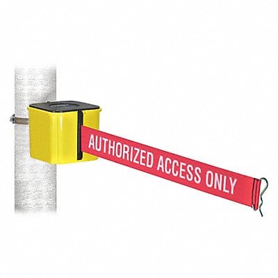 Retractable Belt Barrier Yellow 15 ft.