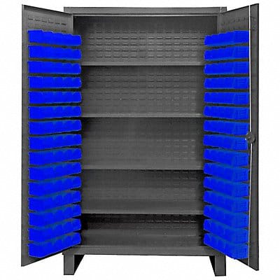 K4923 Bin Cabinet 78 x36 x24 Gray 120BlueBns