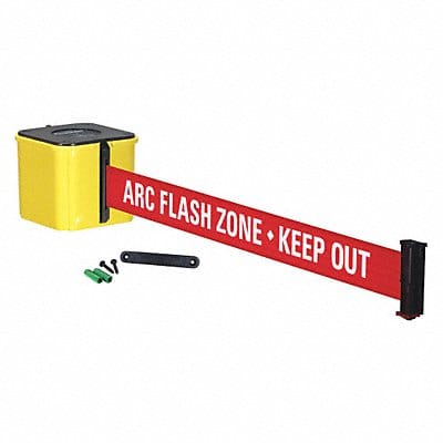 Retractable Belt Barrier Yellow 14 ft.