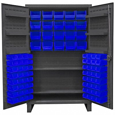 K4927 Bin Cabinet 78 x48 x24 Gray 84BlueBns