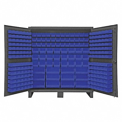K4906 Bin Cabinet 78 x72 x24 Gray 240BlueBns