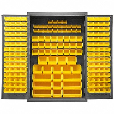 K4900 Bin Cabinet 72 x48 x24 Gray 186YlwBns