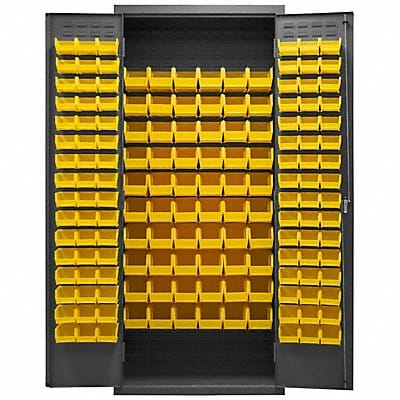 K4902 Bin Cabinet 84 x36 x18 Gray 156YlwBns