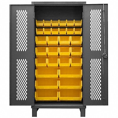 K4945 Bin Cabinet 78 x36 x24 Gray 30YlwBns