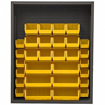 Bin Cabinet Louvered 60 H 48 W 18 D