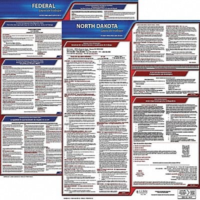 Labor Law Poster Fed/STA ND SP 20inH 3yr