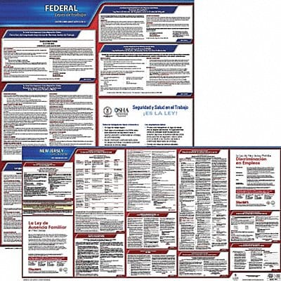 Labor Law Poster Fed/STA NJ SP 20inH 3yr