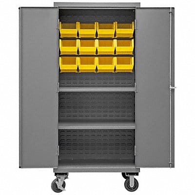 K4885 Bin Cabinet 81 x36 x24 Gray 12YlwBns
