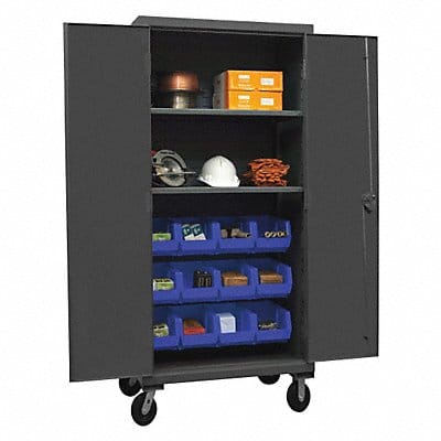 K4886 Bin Cabinet 80 x36 x24 Gray 12BlueBns