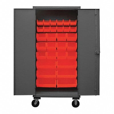 K4880 Bin Cabinet 80 x36 x24 Gray 30RedBns