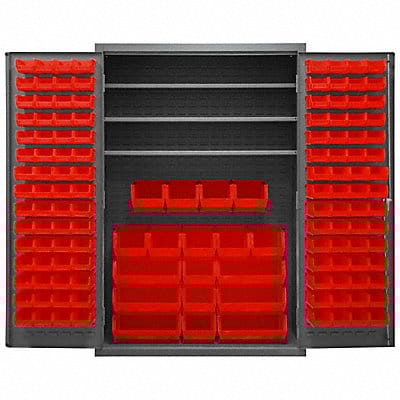 K4919 Bin Cabinet 72 x48 x24 Gray 138RedBns