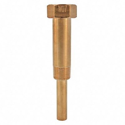 Industrial Thermowell 6in. Stem Brass
