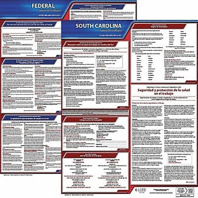 Labor Law Poster Fed/STA SC SP 20inH 1yr