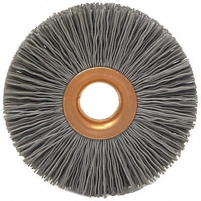 Wheel Brush 2-1/2in.dia 0.018in.Wire
