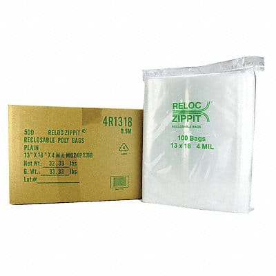 Reclosable Poly Bag Zip Seal PK500