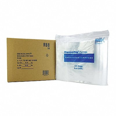 Reclosable Poly Bag Zip Seal PK1000
