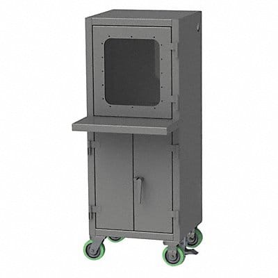 CompCab 2Shlv ChrclGry 72 x26 x36