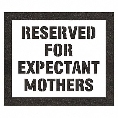 Pavement Stencil 58 H 68 W 0.125 Thick