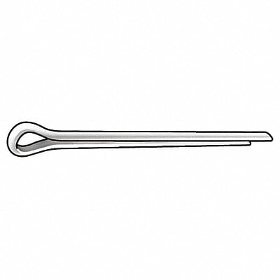 Cotter Pin 3/16 in dia 3/4 in L PK50