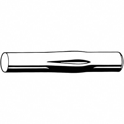 Grooved Pin TypeE Steel 1in 0.250 PK10