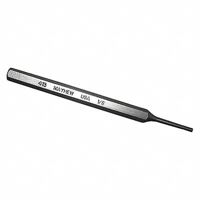 Pin Punch 4-3/4in L 1/8in Tip Steel