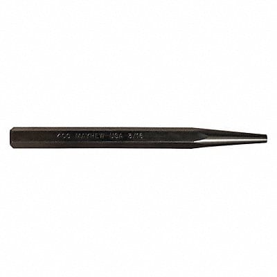 Solid Punch 5in L 3/16in Tip Steel BO