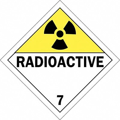 DOT Container Placard 10-3/4 Label W