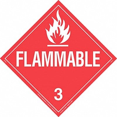 DOT Container Placard 10-3/4 Label W