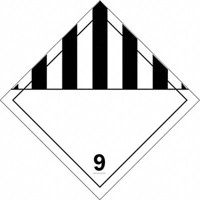 DOT Container Placard 10-3/4 Label W
