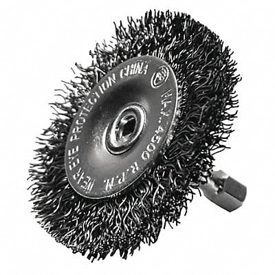 Crimped Radial Wire Brush 2-1/2in Coarse