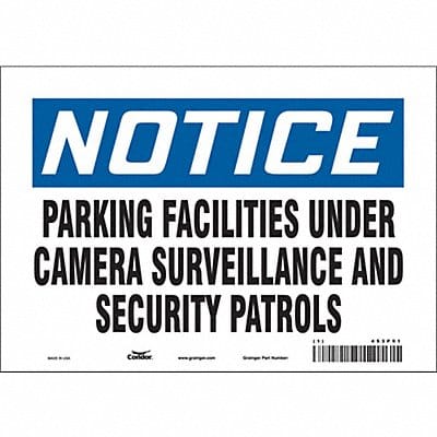 Safety Sign 7 in x 10 in Vinyl