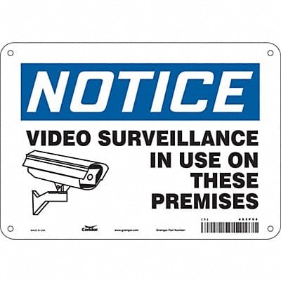 Safety Sign 7 in x 10 in Polyethylene