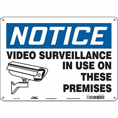 Safety Sign 10 in x 14 in Polyethylene