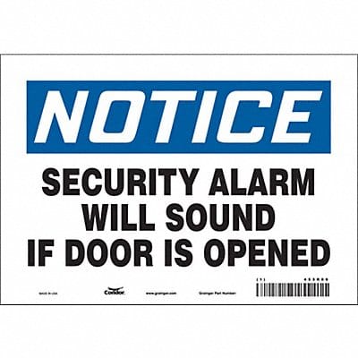 Safety Sign 7 in x 10 in Vinyl